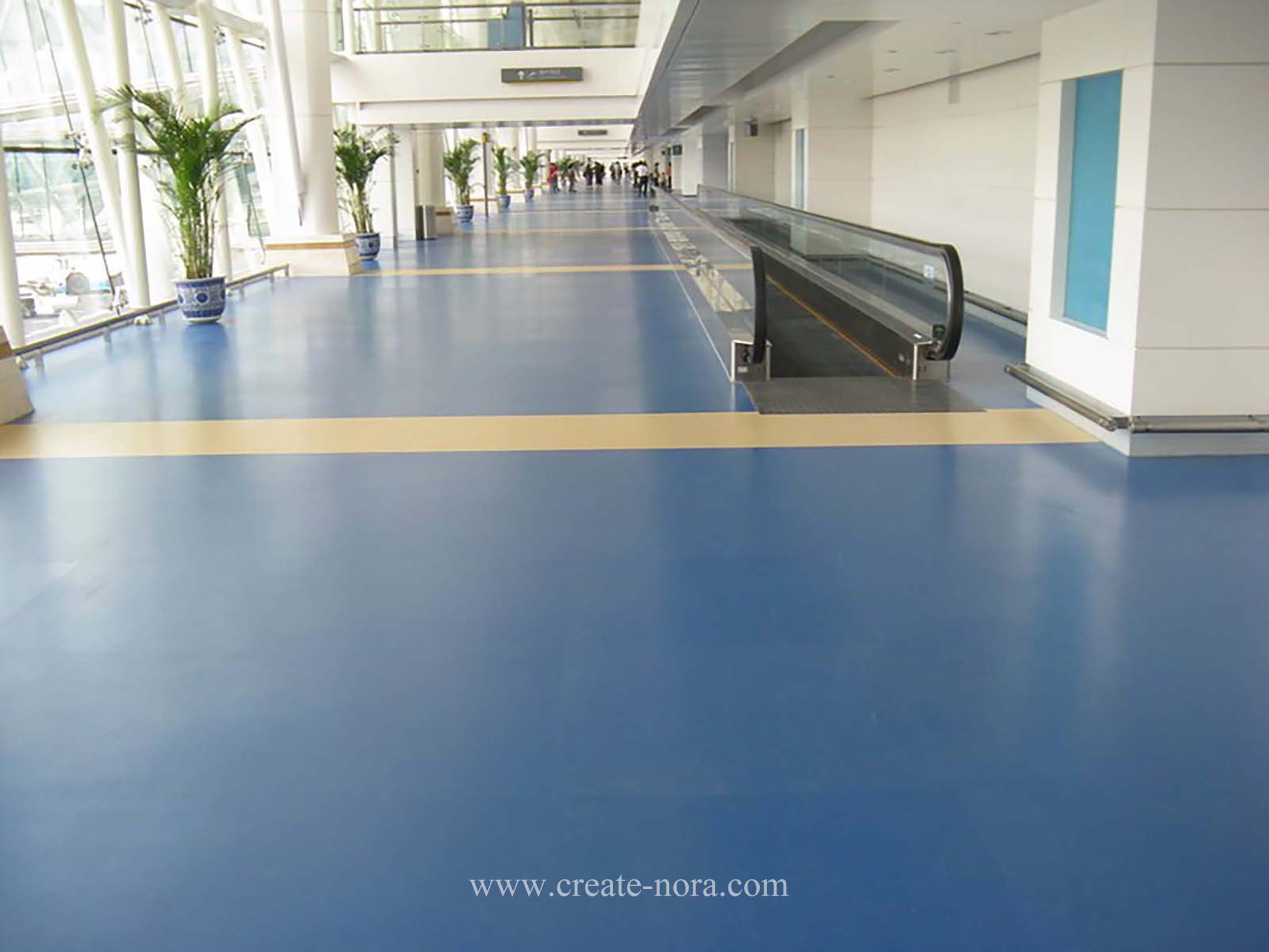 the photo of nora rubber flooring in Wuhan Tianhe Airport2